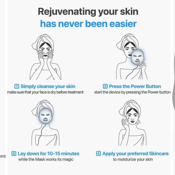 New in Box with Receipt Luma LED Skin Therapy Mask Skin Rejuvenation Anti-Aging - Picture 3 of 4